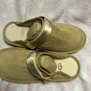 Brand new UGG slippers with the back has a strap